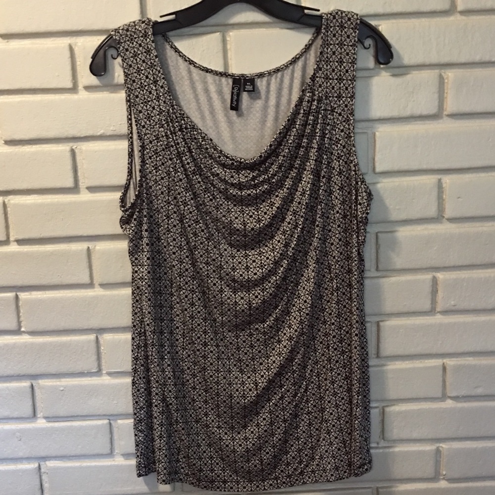 Relativity Career Wear Draped Sleeveless Top XL